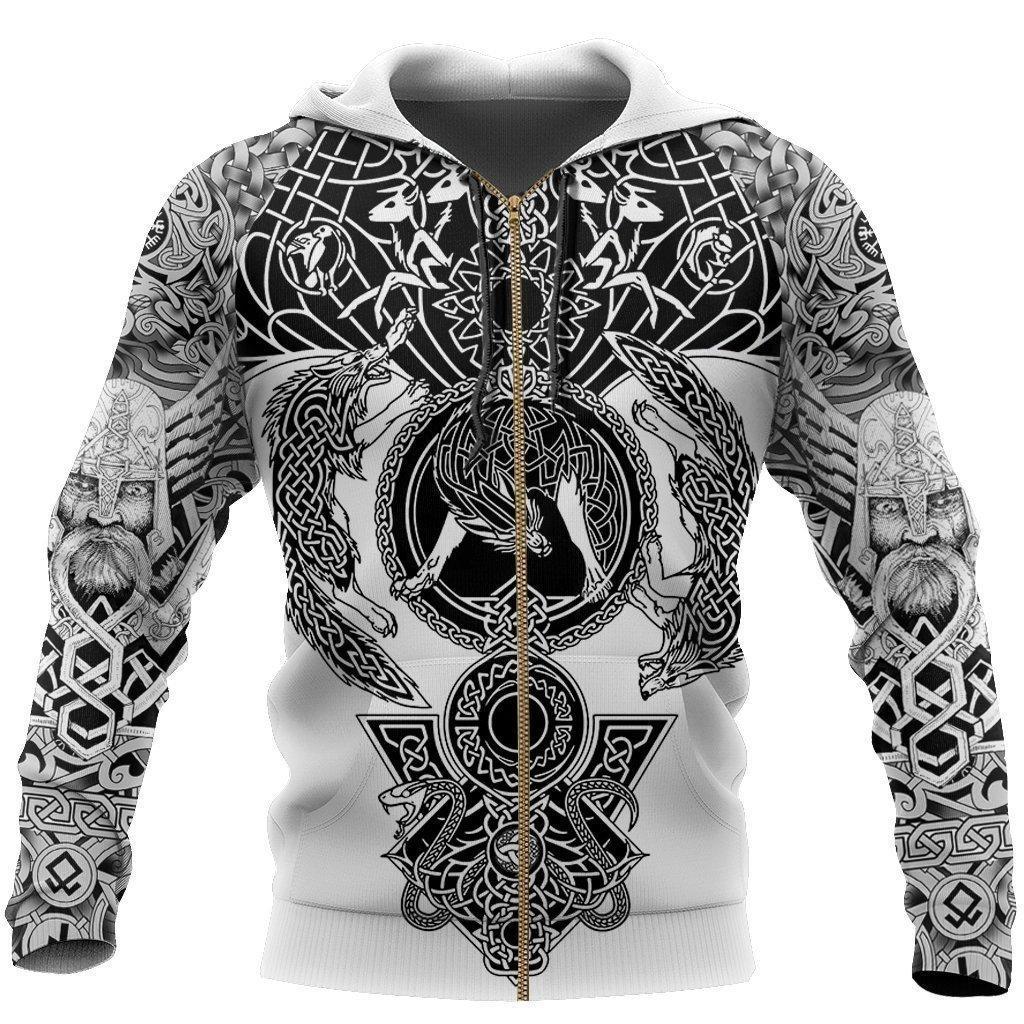 Viking Odin Best Viking Tattoo 3D Hoodies Men/women