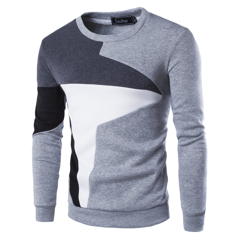 Sweaters Men New Fashion Seagull Printed Casual O-Neck Slim Cotton Knitted