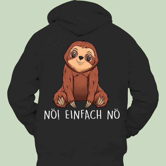 Sloth Hoodie Unisex Back Print