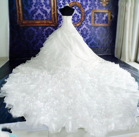 Wedding Dress , Wedding High-end Wedding Dress With Big Tail