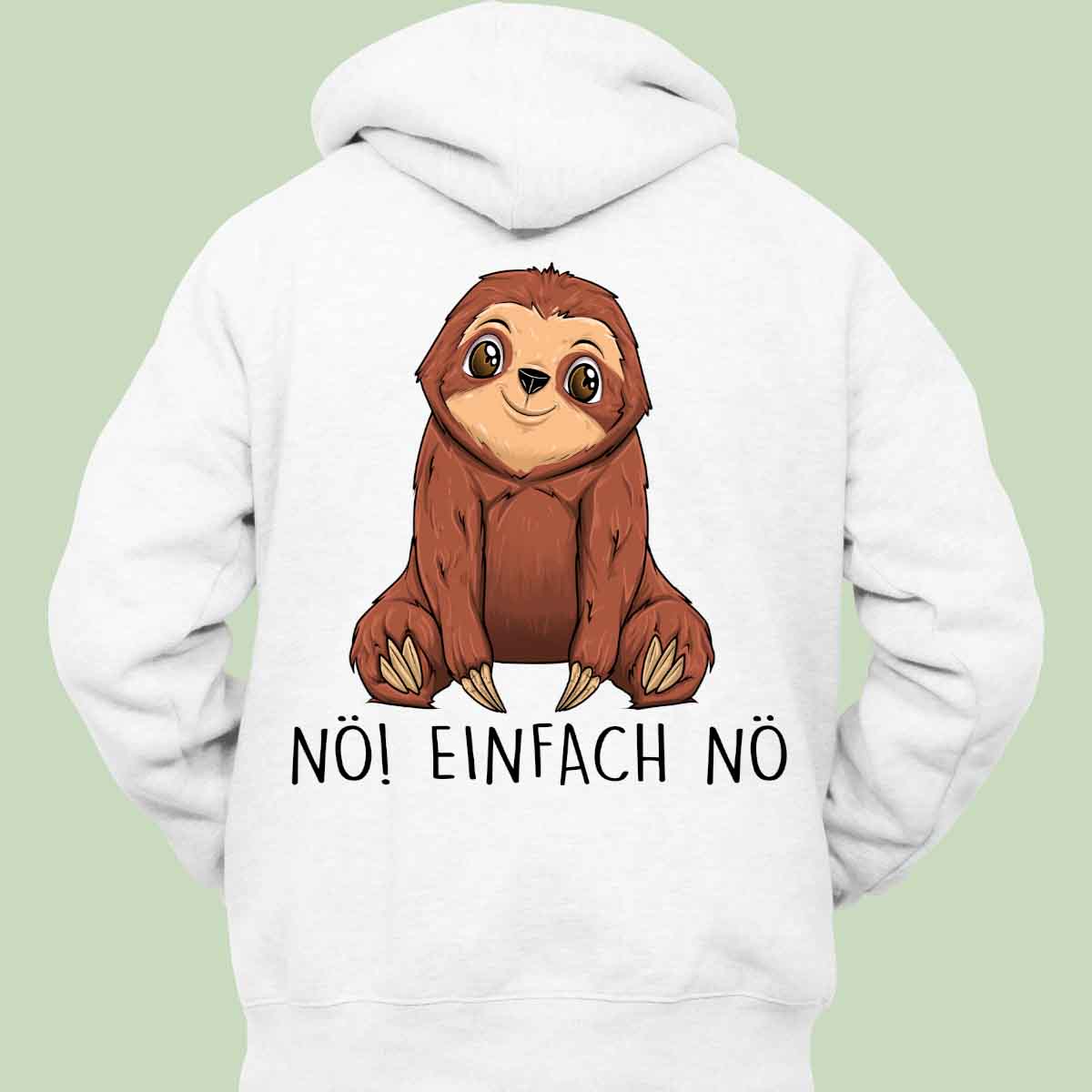 Sloth Hoodie Unisex Back Print